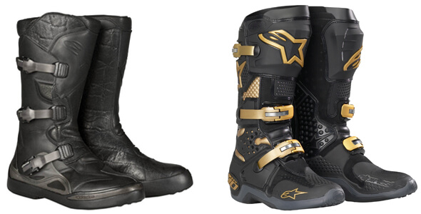 Allroad Motorcycle Riding Boots Alpinestars DURBAN GoreTex® and offroad boots TECH10