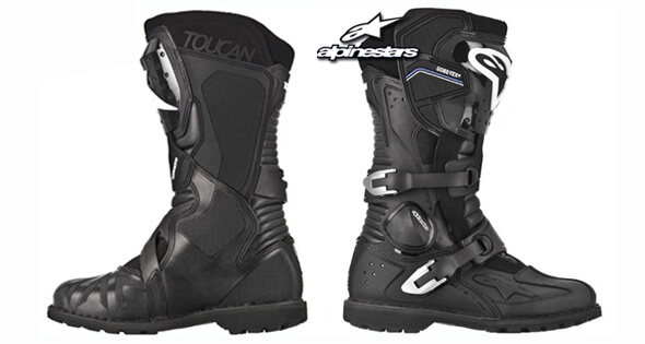 Allroad Motorcycling Boots Alpinestars TOUCAN GoreTex Adventure Footwear