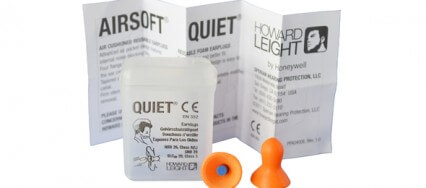 Reusable Howard Leigh QUIET earplugs for Allroad Touring Hearing Protection