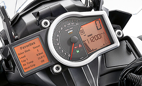 KTM 1190 Adventure 2015 Touring Motorcycle Instrumentation