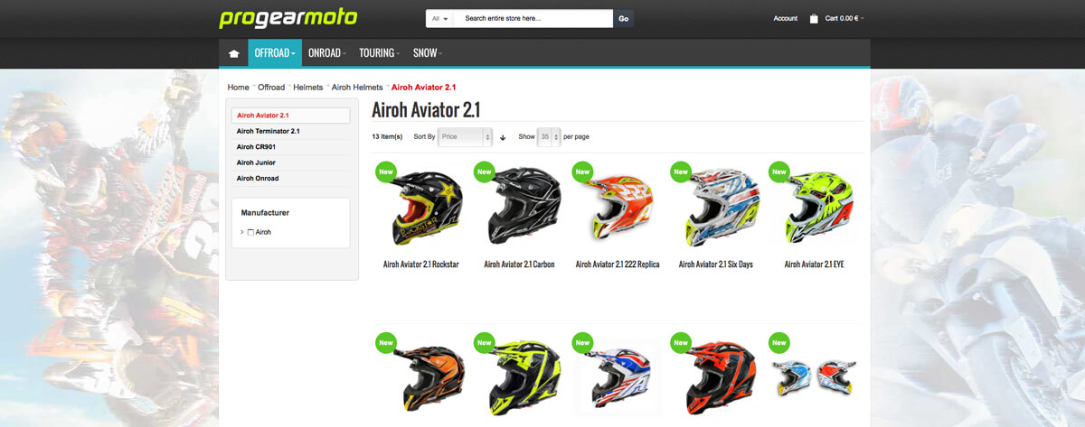 AIROH Aviator 2.1 Offroad Helmets from Progearmoto Store