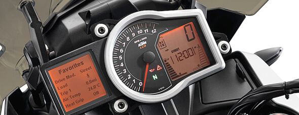 KTM 1190 Adventure R 2015 Segment LCD Display