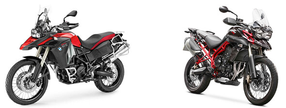 BMW F800 GS Adventure 2014 VS TRIUMPH Tiger 800XC 2014 Comparison