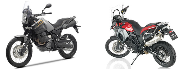 BMW F800 GS Adventure 2014 VS YAMAHA XT660Z Tenere ABS 2014 Comparison