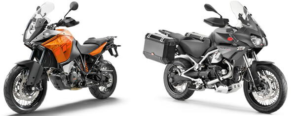 KTM 1190 Adventure 2015 VS MotoGuzzi STELVIO 1200 NTX 2015