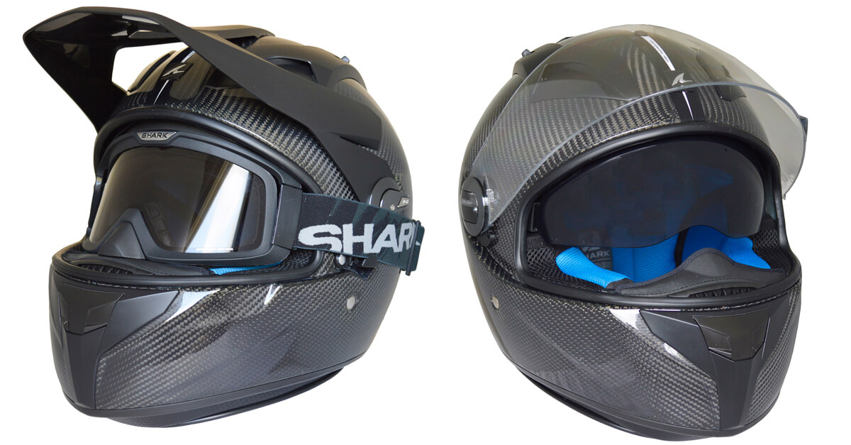 SHARK Explorer R Carbon Motorcycle Helmets 2 in 1