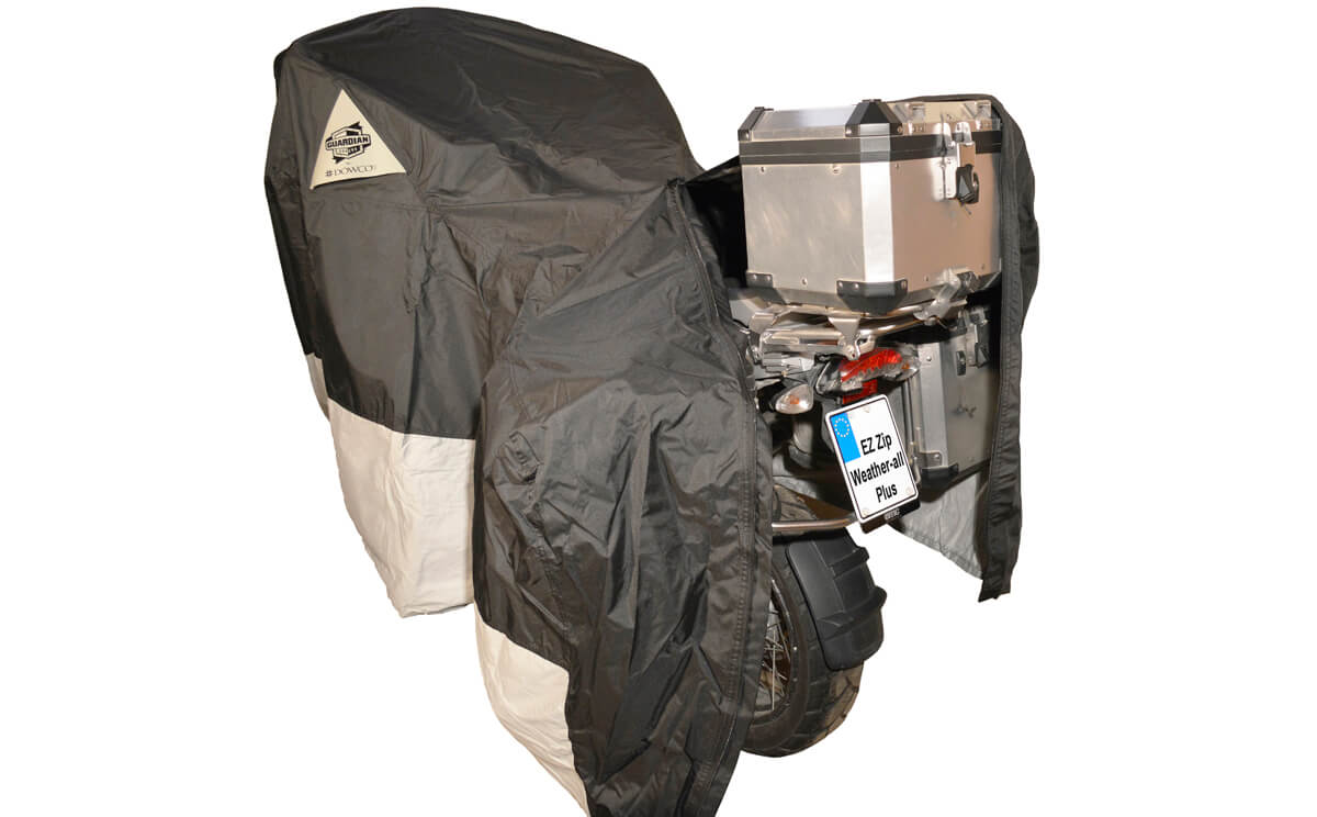 Dowco GUARDIAN Weather All Plus EZ Zip Motorcycle Cover & Storage Tarp with Zipper