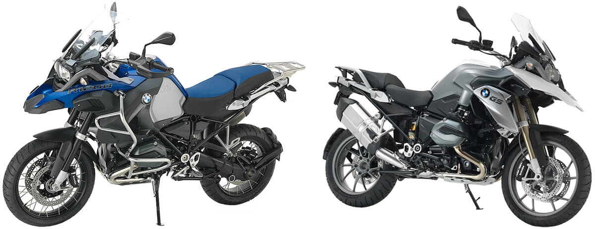 BMW R1200 GS 2015 Motorcycle Comparison GS Adventure