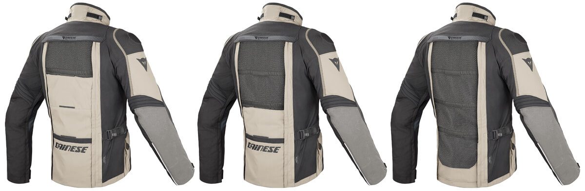 DAINESE D Explorer GoreTex jacket and pants ventilation DAINESE Modular Flap System
